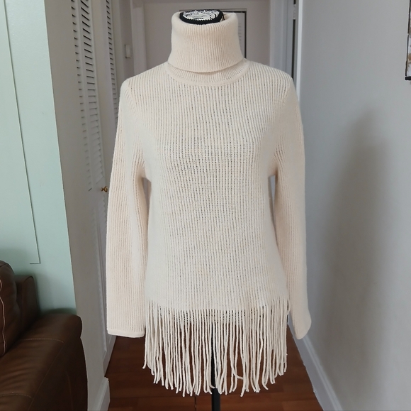 ZIMMERMANN Kaleidoscope fringed Turtleneck Cashmere-Blend Sweater - Picture 3 of 14